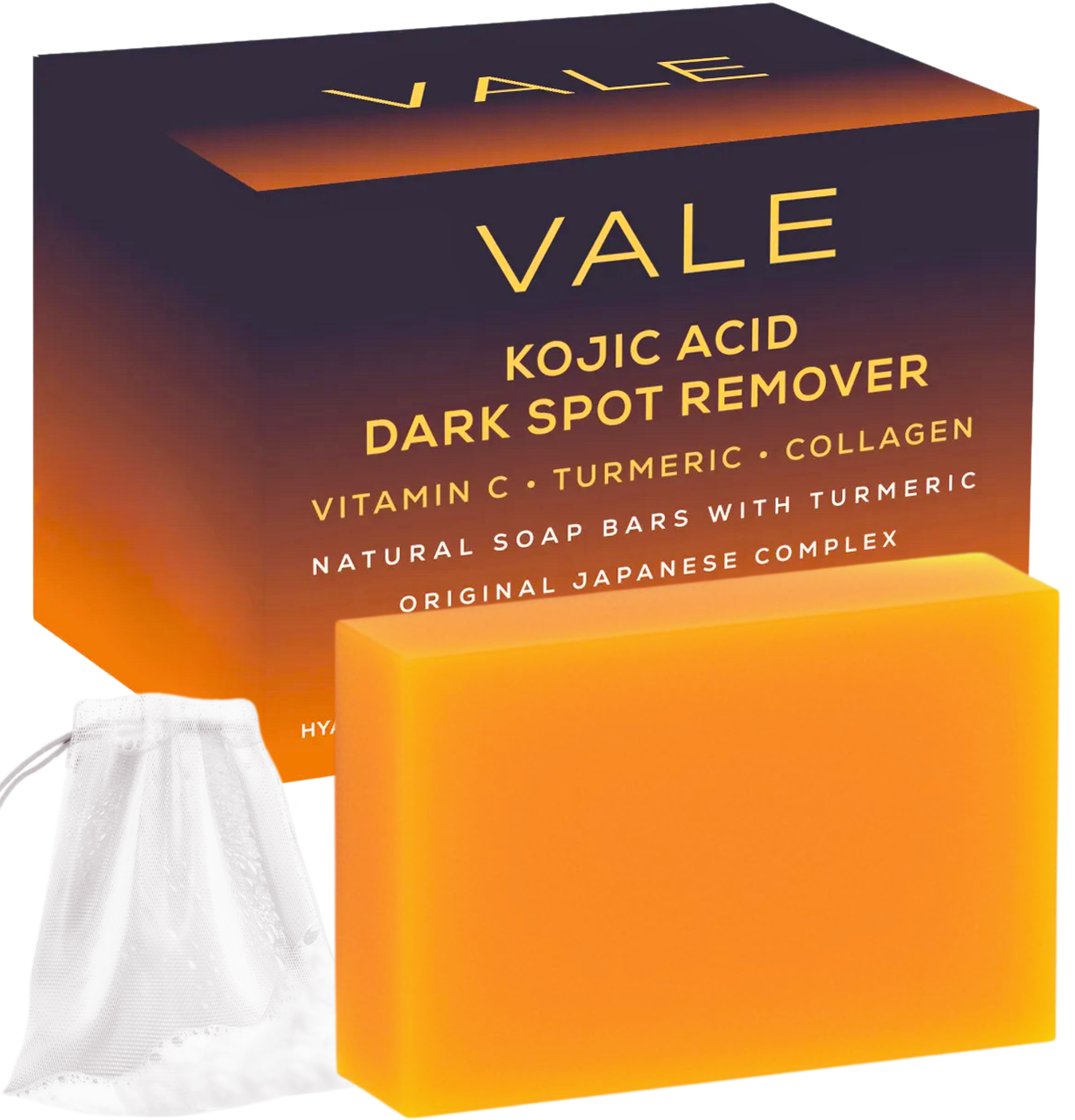 1 Pack Vale Kojic & Turmeric Soap